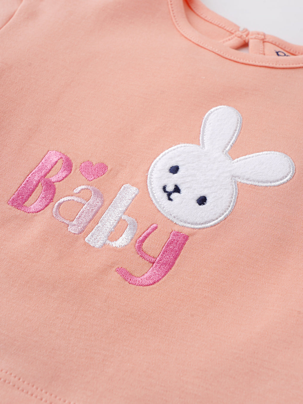 Popees Half-Sleeved Embroidered Top (3–36 Months) Cute & Adorable Style for Girls