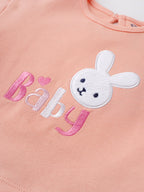 Popees Half-Sleeved Embroidered Top (3–36 Months) Cute & Adorable Style for Girls