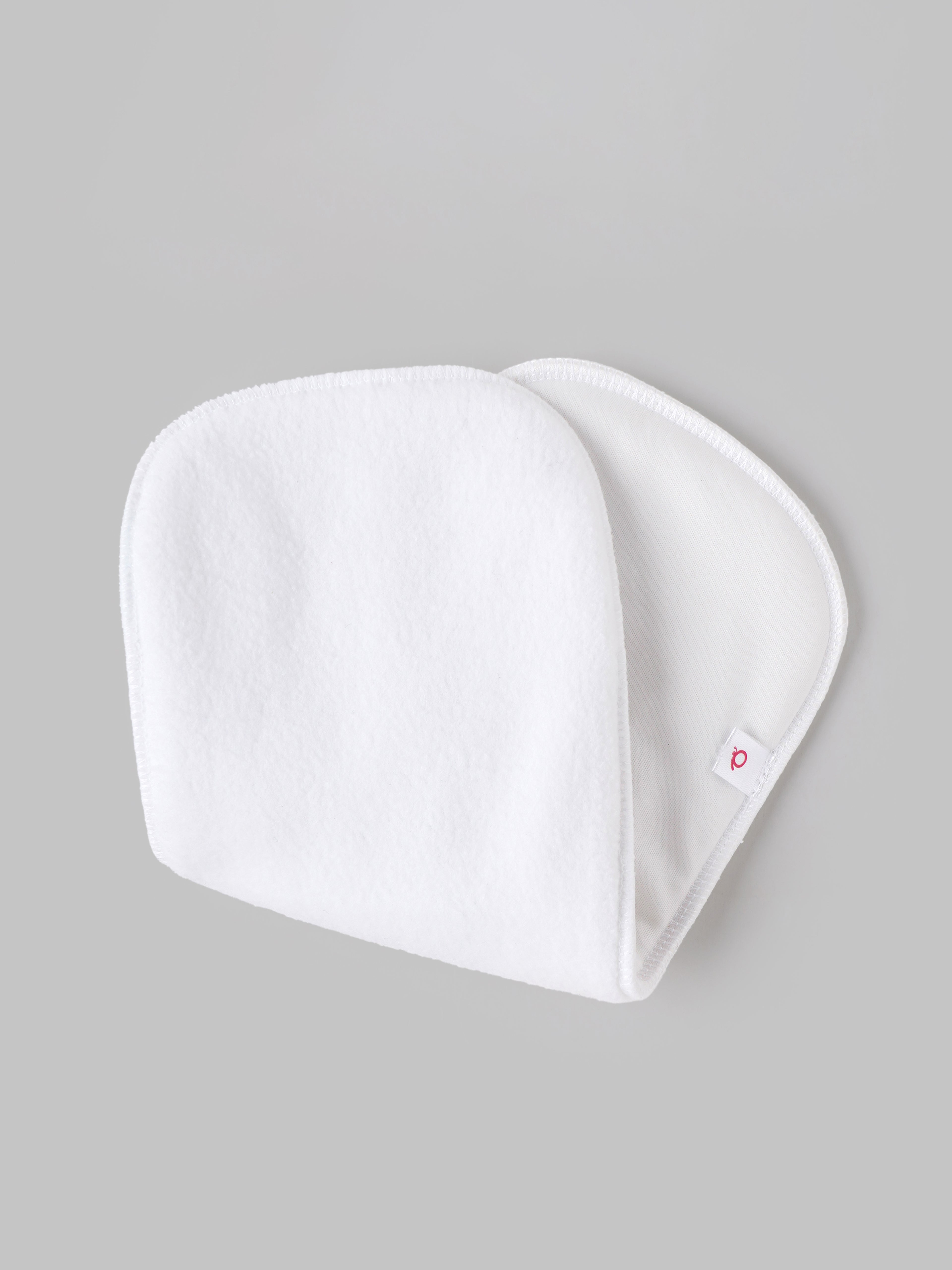 Popees Reusable Cloth Diaper Insert | Soft Absorbent Washable Nappy Insert with Snap Button Closure | White | Baby Cloth Diaper Accessory