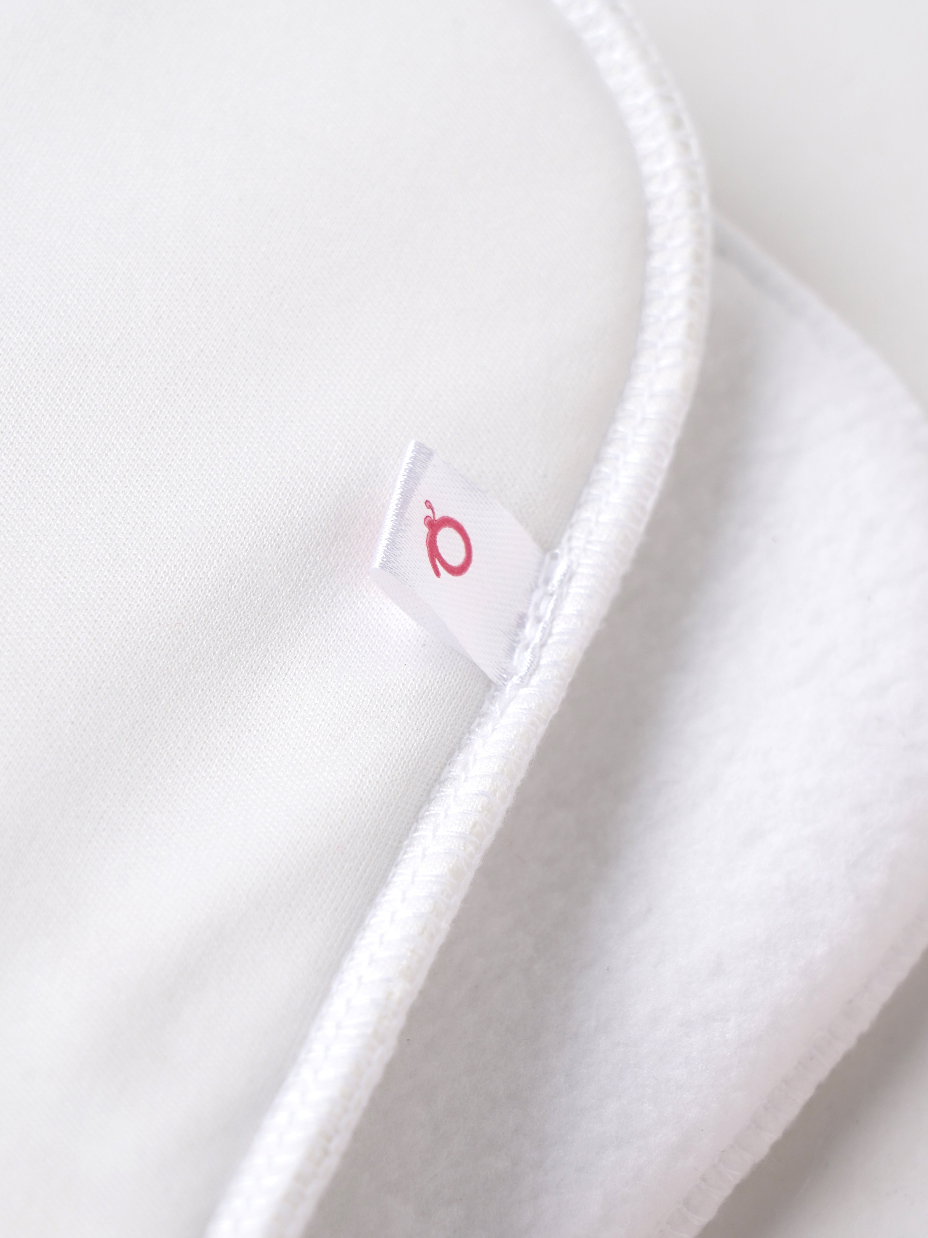 Popees Reusable Cloth Diaper Insert | Soft Absorbent Washable Nappy Insert with Snap Button Closure | White | Baby Cloth Diaper Accessory