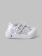 Popees Baby Unisex Soft & Stylish Velcro Shoes | Comfortable Anti-Slip Casual Shoes with Cute Bear Design for Baby Boys & Girls | Grey