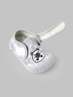 Popees Baby Unisex Soft & Stylish Velcro Shoes | Comfortable Anti-Slip Casual Shoes with Cute Bear Design for Baby Boys & Girls | Grey