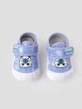 Popees Baby Unisex Soft & Stylish Velcro Shoes | Comfortable Casual Shoes with Cute Bear Character Design for Baby Boys & Girls | Purple & White