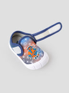 Popees Baby Unisex Soft & Stylish Velcro Shoes | Comfortable Casual Shoes with Space Explorer Character Design for Baby Boys & Girls | Blue & Orange