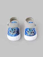 Popees Baby Unisex Soft & Stylish Velcro Strap Shoes with Comfortable Fit | Casual Baby Shoes for Boys & Girls | Grey & Blue