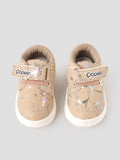 Popees Baby Unisex Soft & Stylish Velcro Shoes | Comfortable Shiny Printed Casual Shoes for Baby Boys & Girls | Chiku