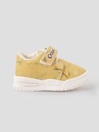 Popees Baby Unisex Soft & Stylish Velcro Shoes | Comfortable Printed Casual Shoes for Baby Boys & Girls | Golden