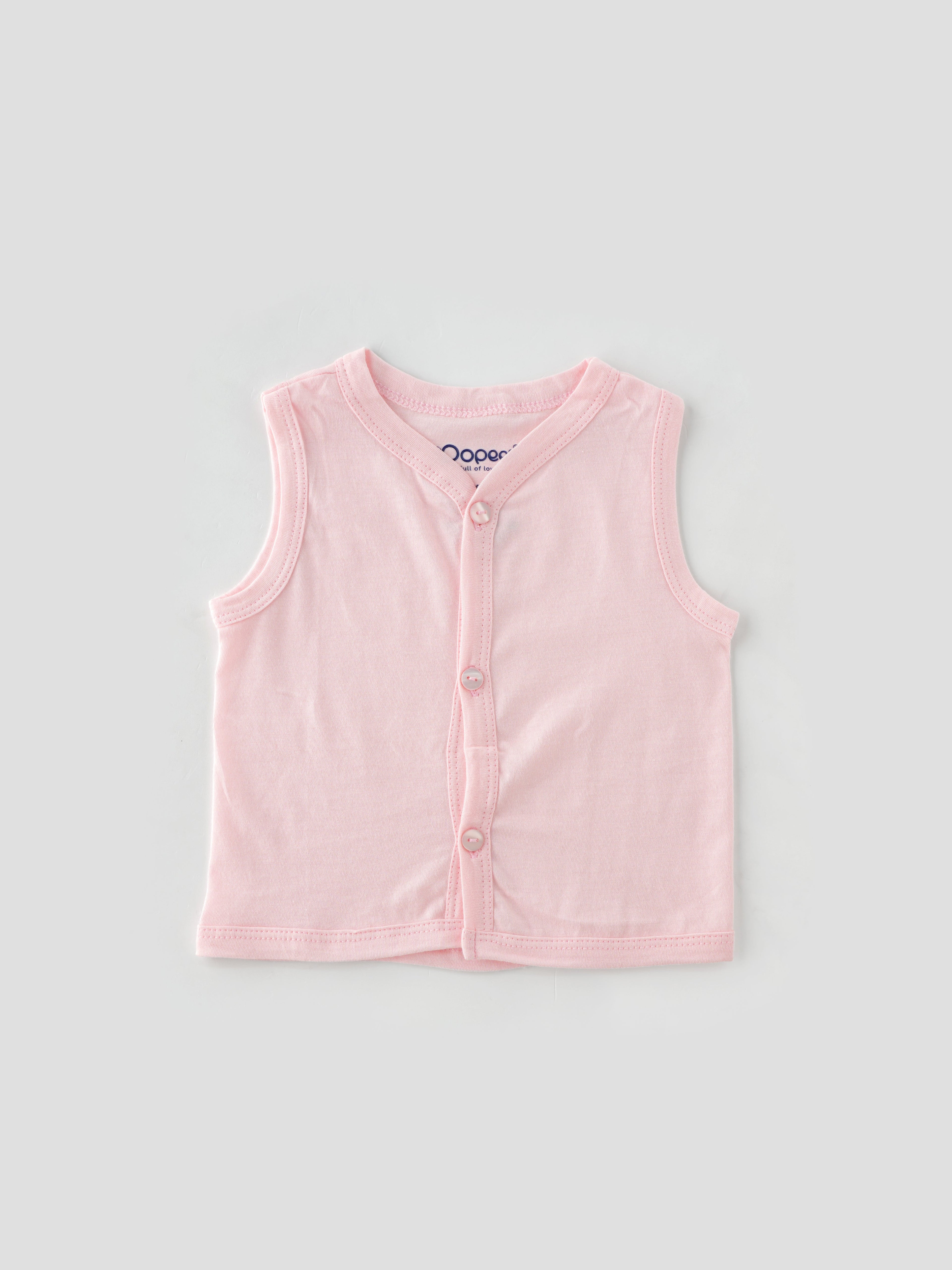 Popees Baby Jhabla – 100% Cotton, Skin-friendly Front Button Tops for Newborns & Infants (Pack of 6)