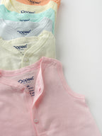 Popees Baby Jhabla – 100% Cotton, Skin-friendly Front Button Tops for Newborns & Infants (Pack of 6)