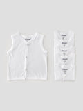 Popees Baby Jhabla – 100% Cotton, Skin-friendly Front Button Tops for Newborns & Infants (Pack of 6)