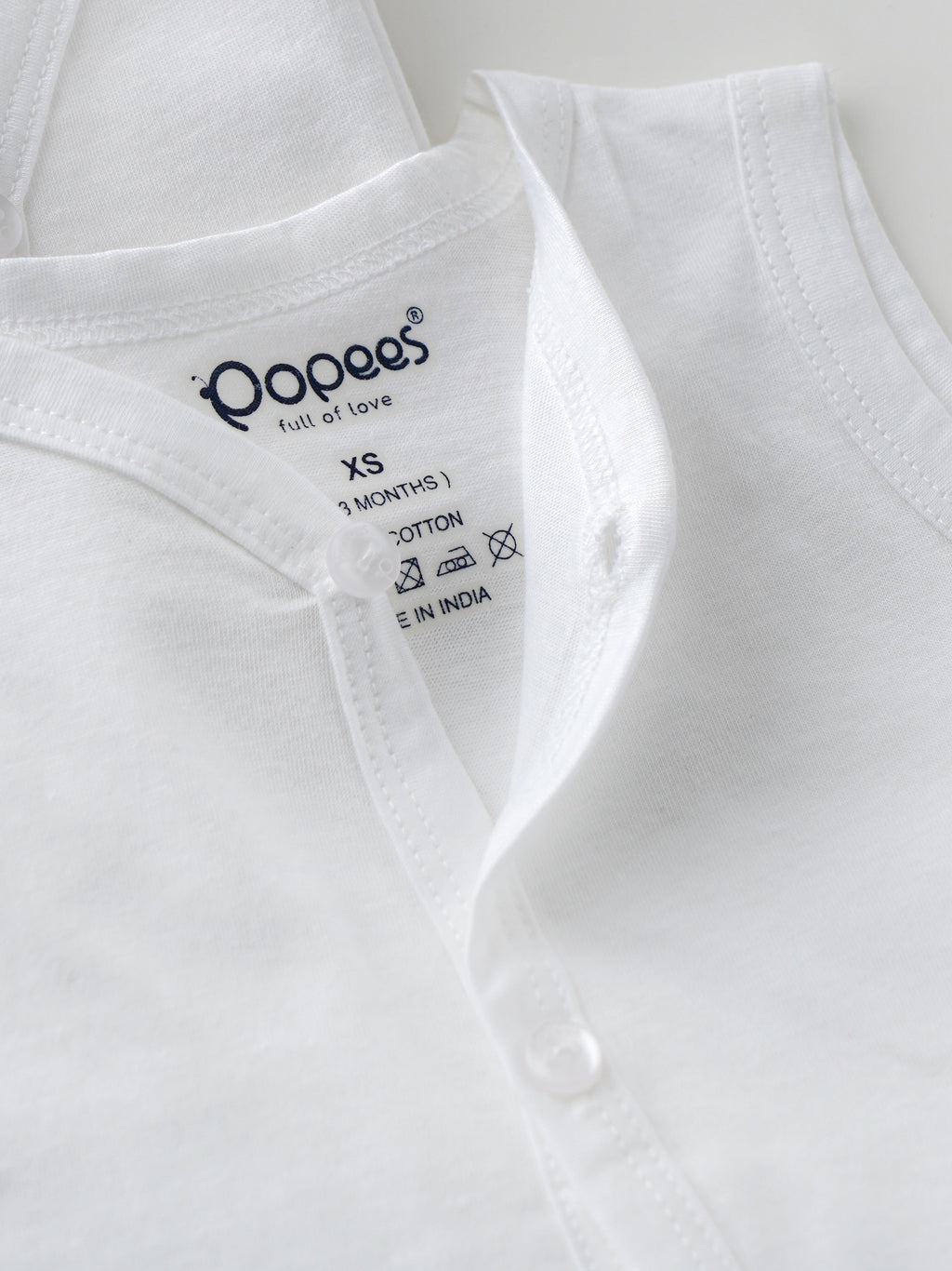 Popees Baby Jhabla – 100% Cotton, Skin-friendly Front Button Tops for Newborns & Infants (Pack of 6)