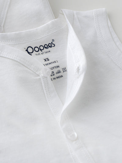 Popees Baby Jhabla – 100% Cotton, Skin-friendly Front Button Tops for Newborns & Infants (Pack of 6)