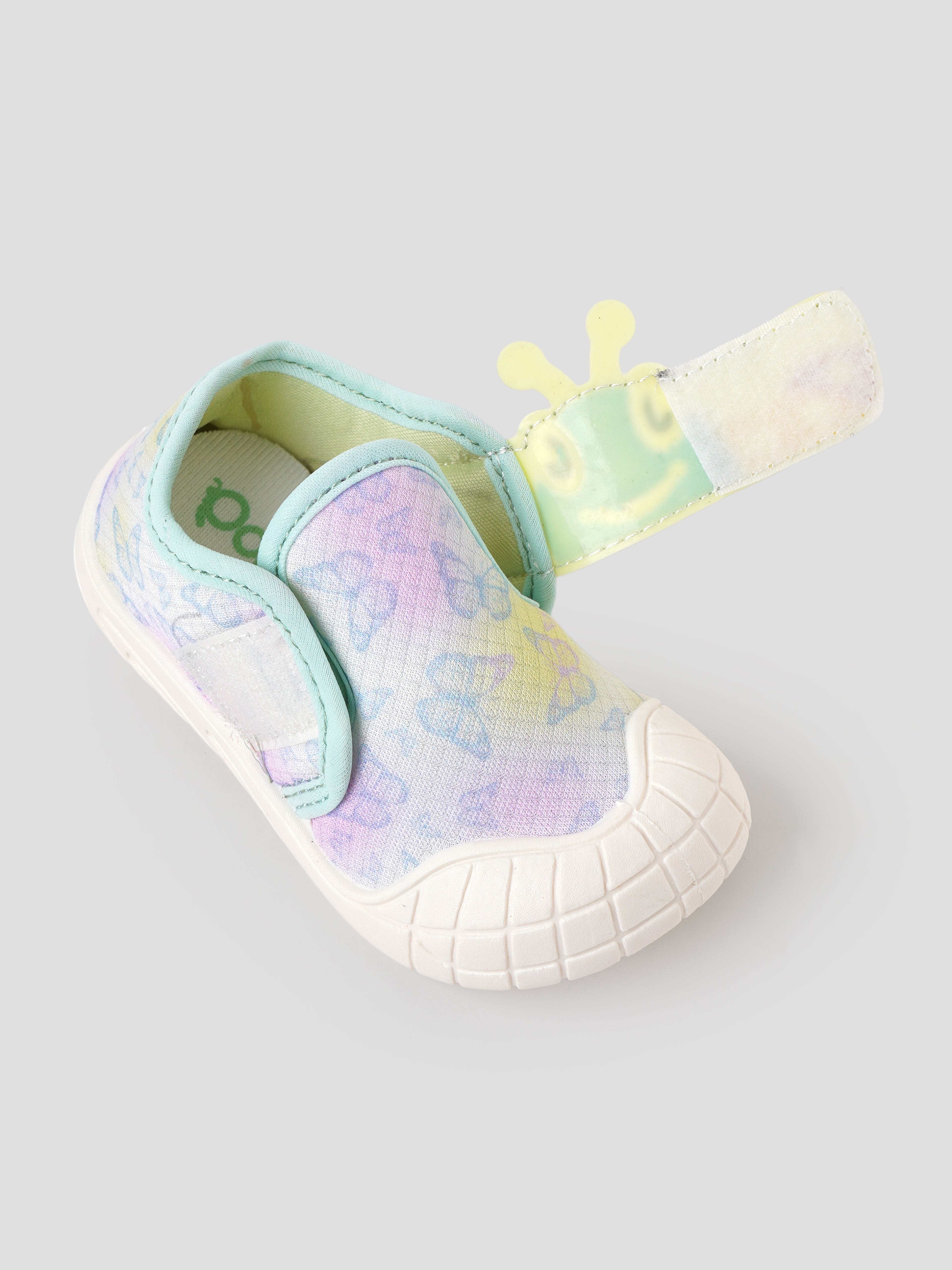 Popees Baby Unisex Cute Cartoon Character Shoes | Soft Printed Velcro Shoes for Baby Boys & Girls