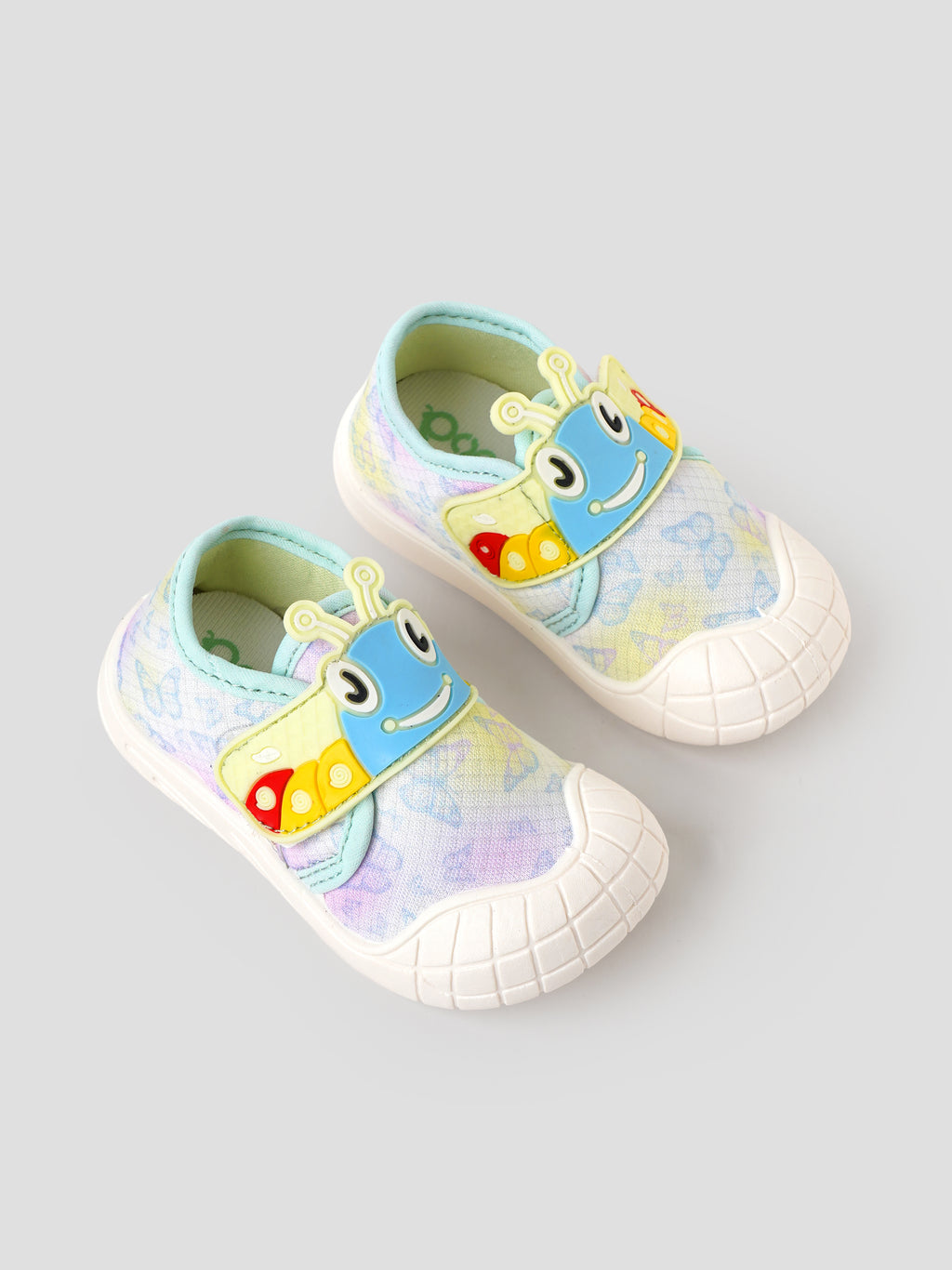 Popees Baby Unisex Cute Cartoon Character Shoes | Soft Printed Velcro Shoes for Baby Boys & Girls