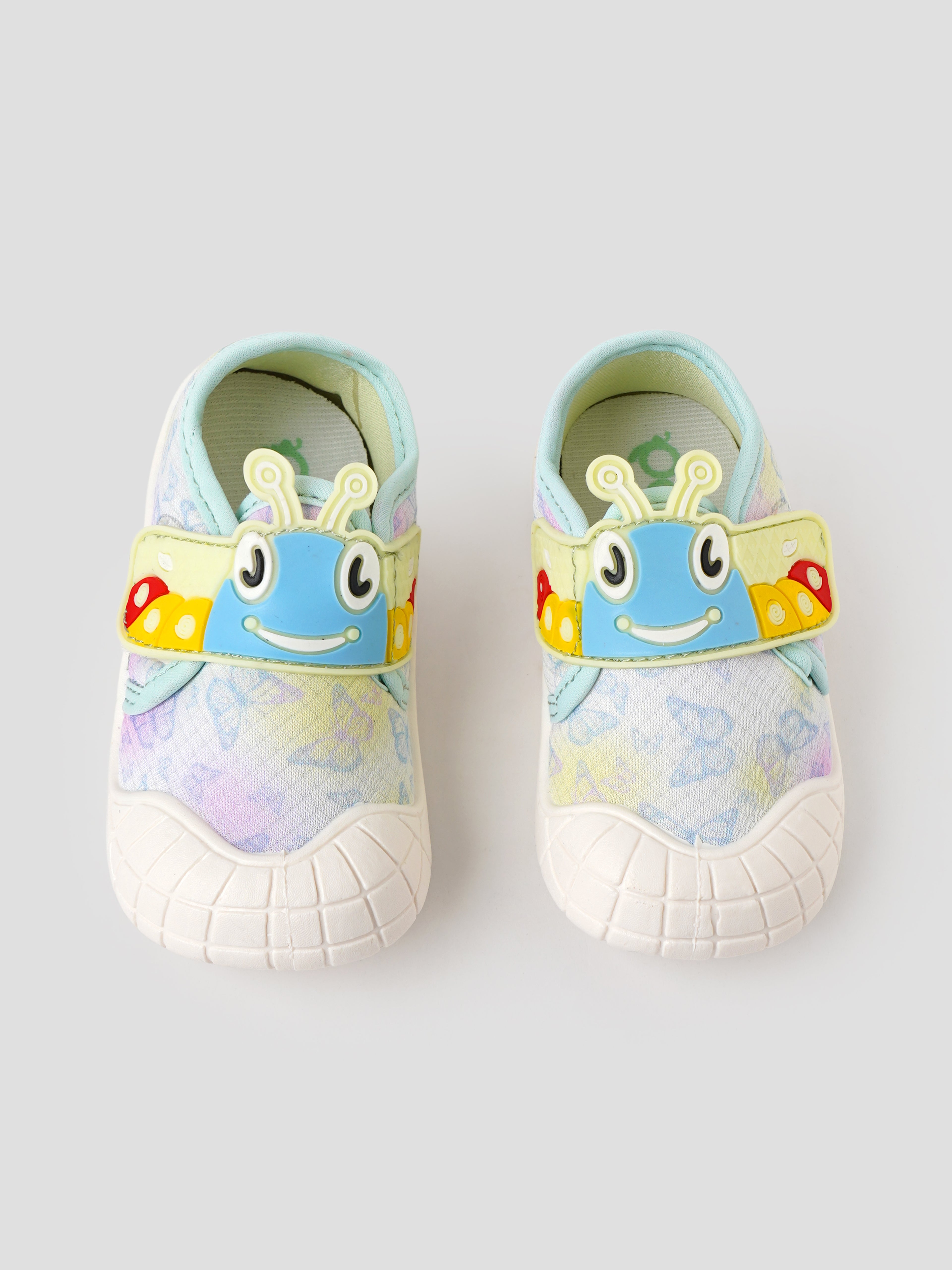 Popees Baby Unisex Cute Cartoon Character Shoes | Soft Printed Velcro Shoes for Baby Boys & Girls