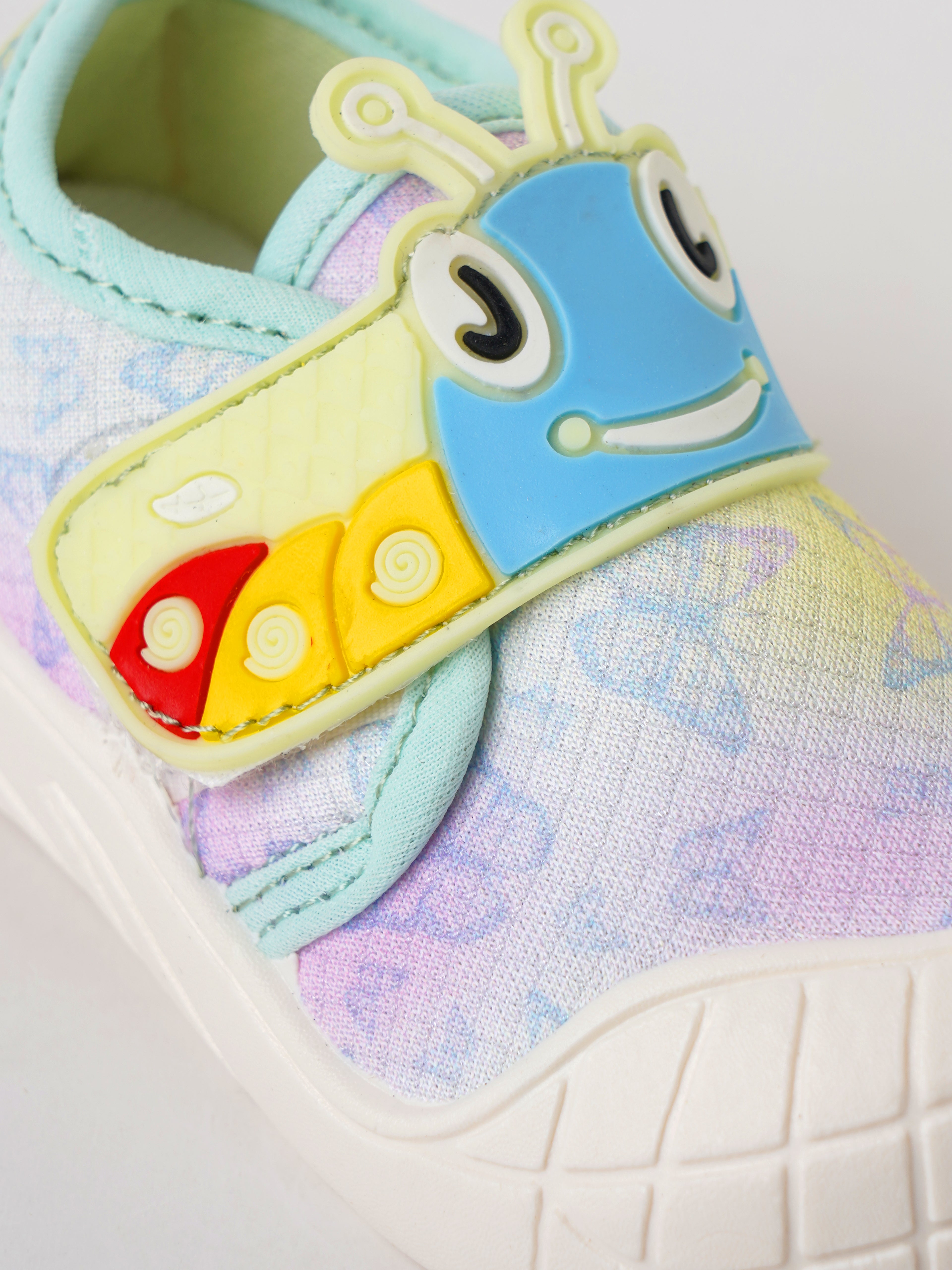 Popees Baby Unisex Cute Cartoon Character Shoes | Soft Printed Velcro Shoes for Baby Boys & Girls