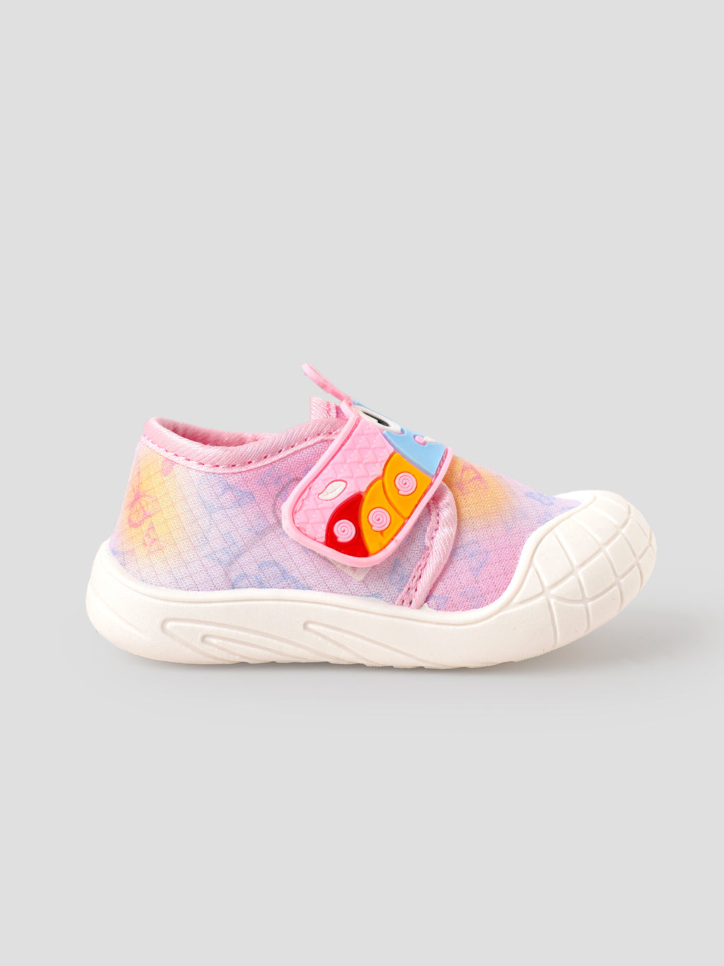 Popees Baby Unisex Cute Character Velcro Shoes | Soft Comfortable Printed Shoes for Baby Boys & Girls