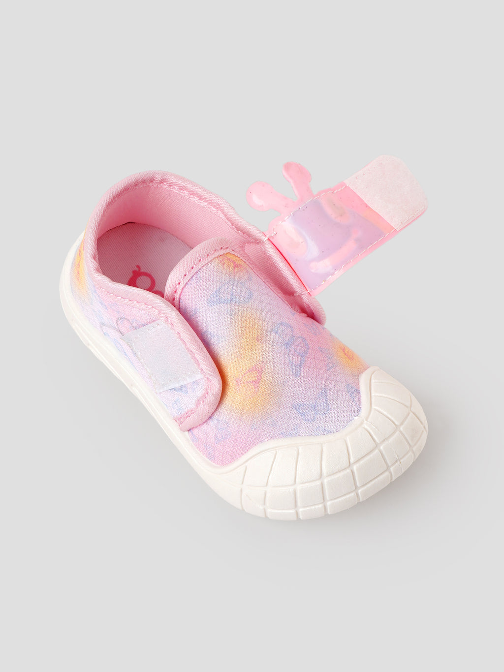 Popees Baby Unisex Cute Character Velcro Shoes | Soft Comfortable Printed Shoes for Baby Boys & Girls