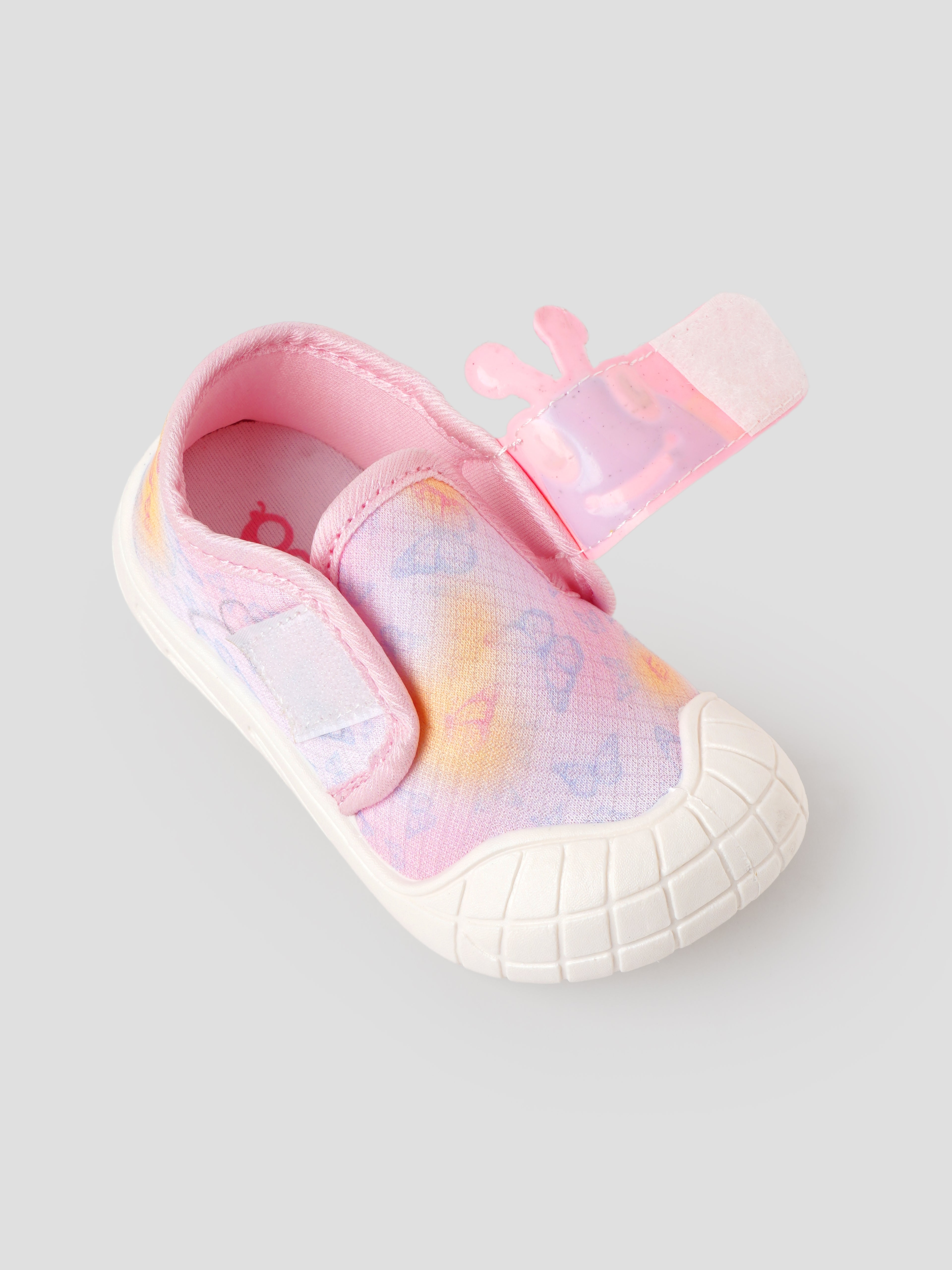 Popees Baby Unisex Cute Character Velcro Shoes | Soft Comfortable Printed Shoes for Baby Boys & Girls