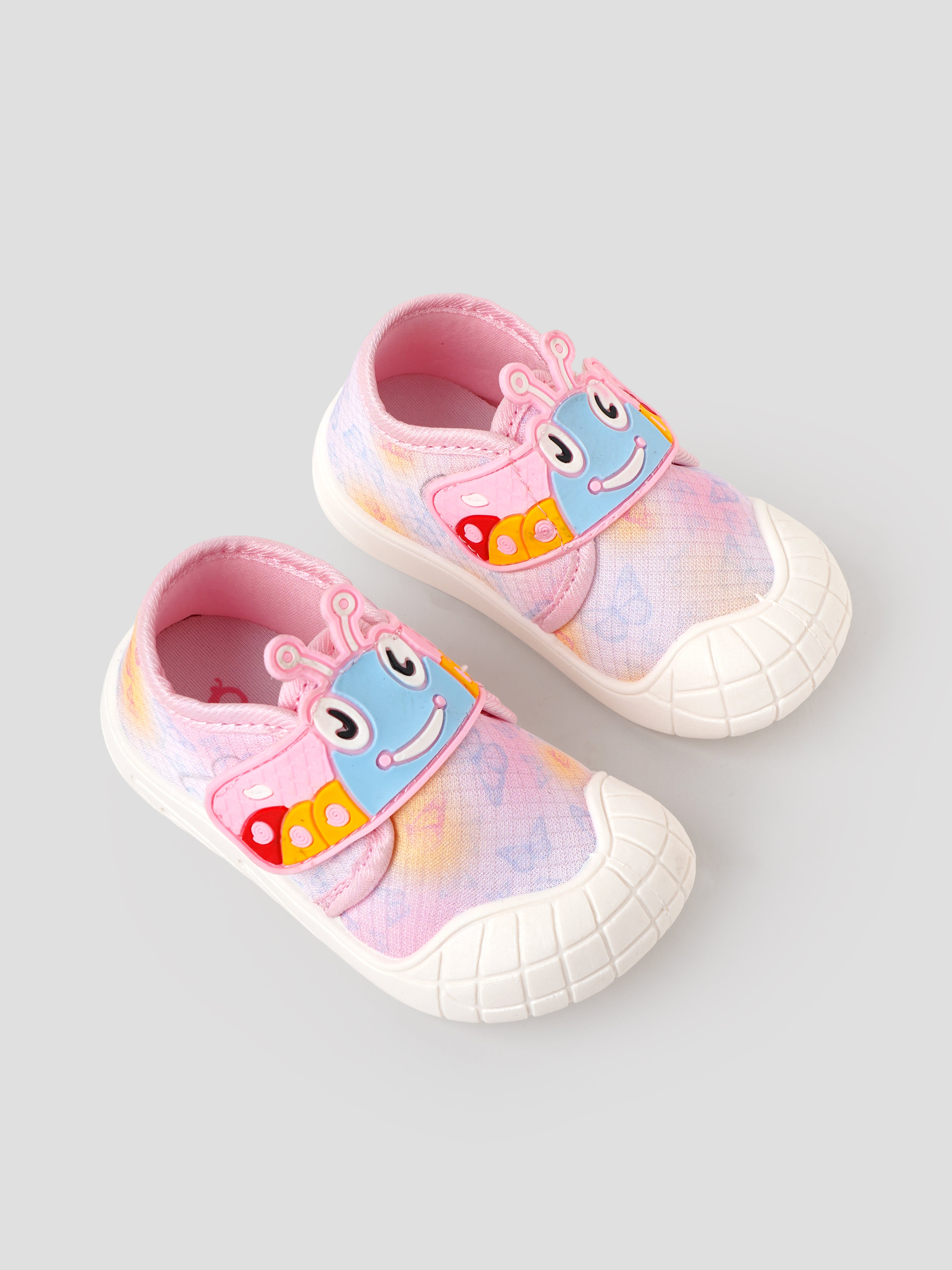 Popees Baby Unisex Cute Character Velcro Shoes | Soft Comfortable Printed Shoes for Baby Boys & Girls