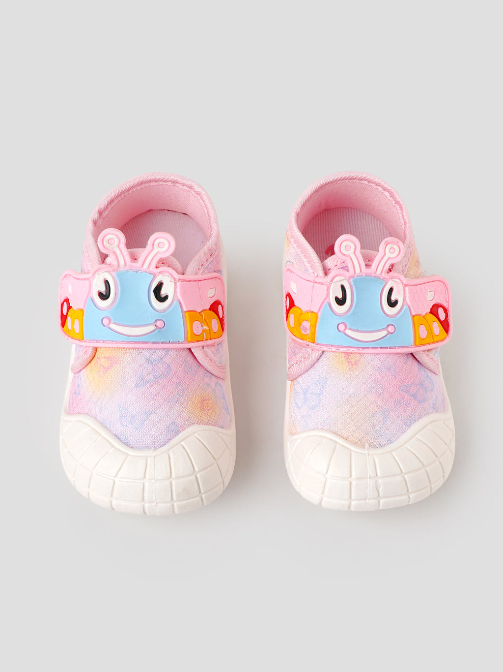 Popees Baby Unisex Cute Character Velcro Shoes | Soft Comfortable Printed Shoes for Baby Boys & Girls