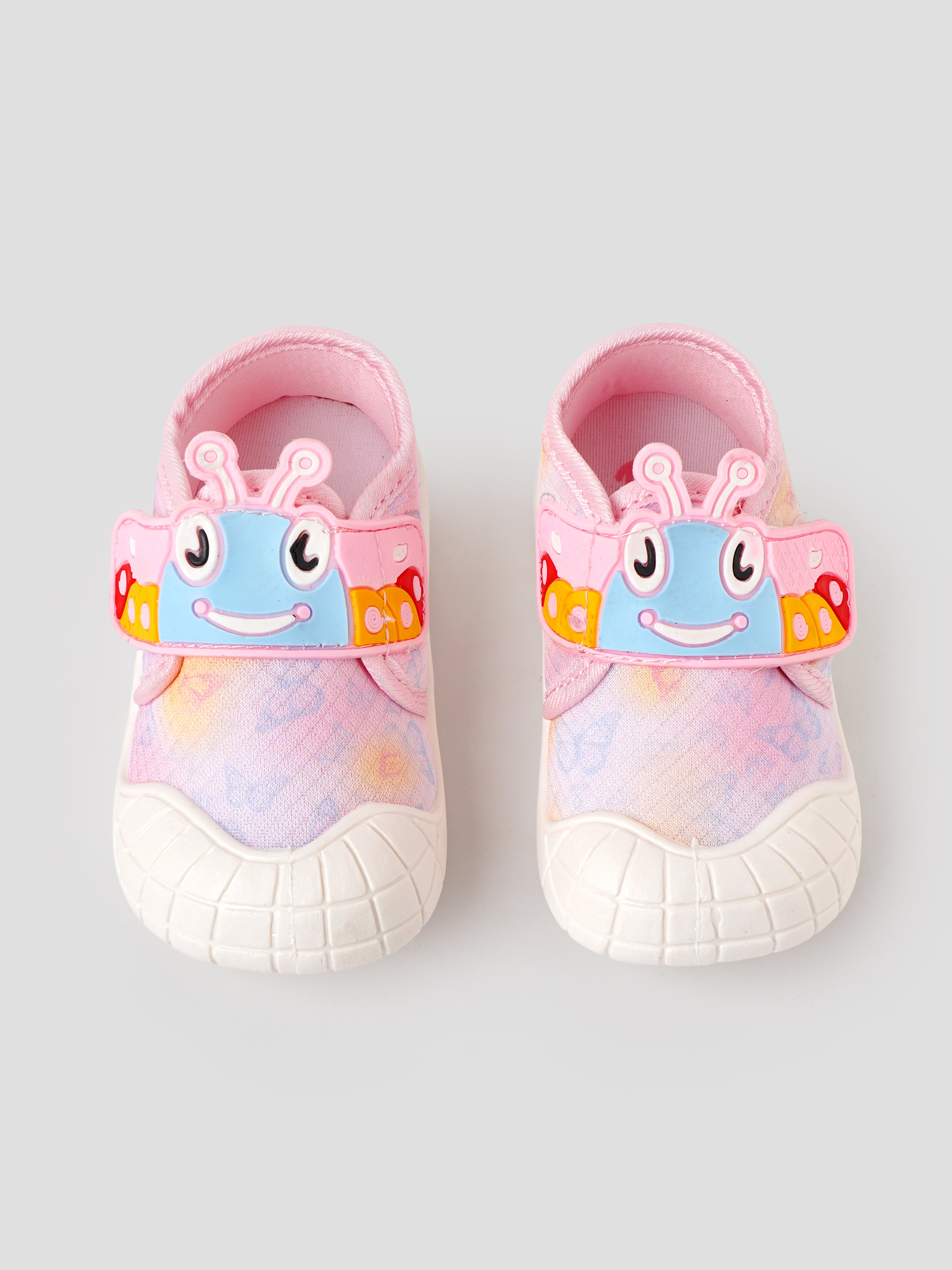 Popees Baby Unisex Cute Character Velcro Shoes | Soft Comfortable Printed Shoes for Baby Boys & Girls