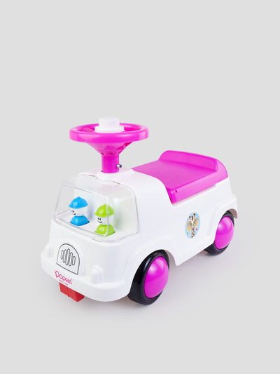 Manual Push Wagon Car Ride-On for Kids