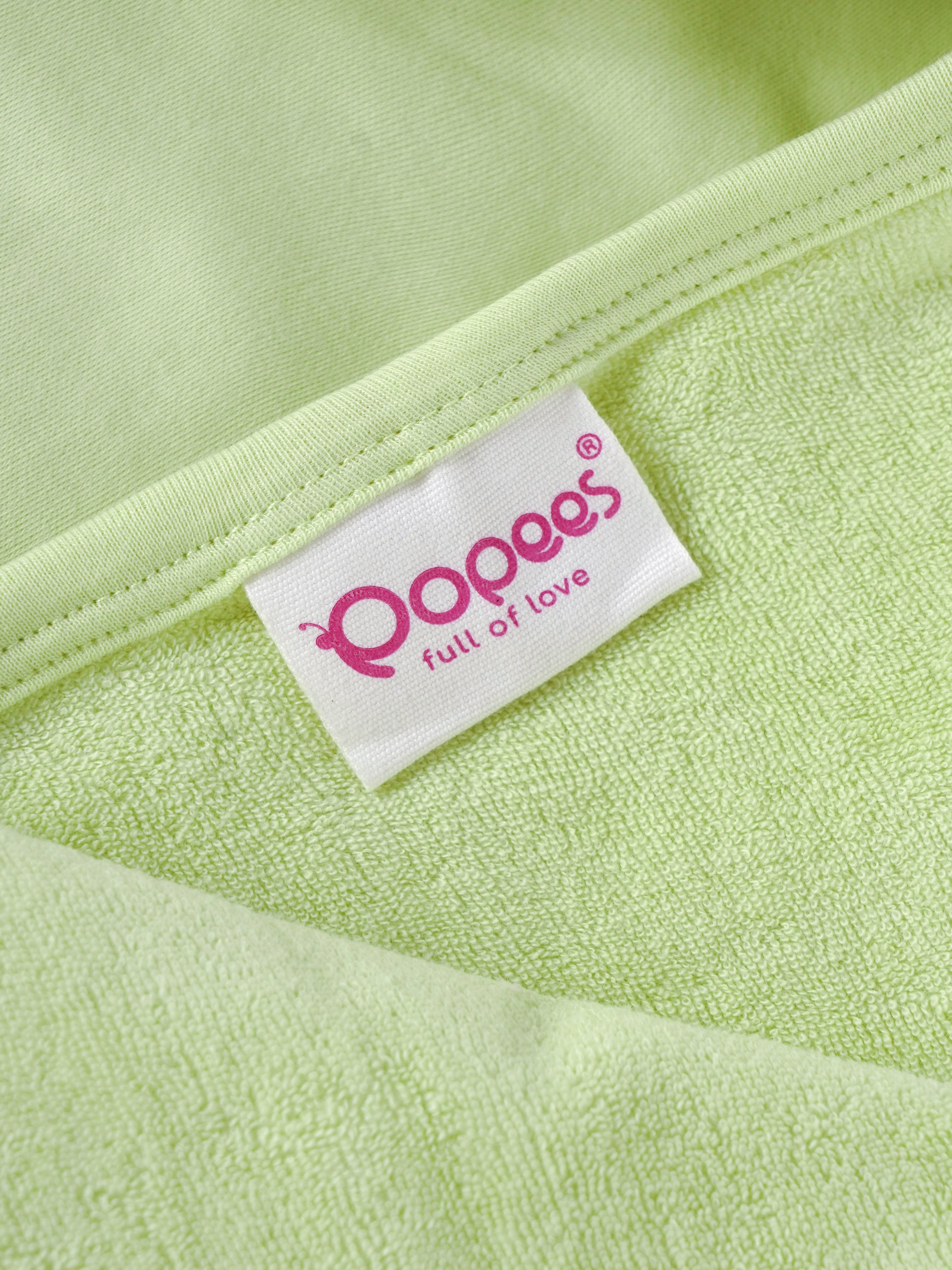Popees Baby Carrier Towel with Hood – Soft, Absorbent & Gentle for Newborns(color and design may vary depending on availability
