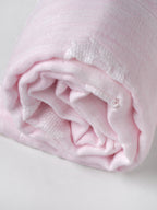 Popees Super Soft Cotton Baby Bath Towel for Newborns & Infants |Highly Absorbent, Gentle on Sensitive Skin, Light Pink