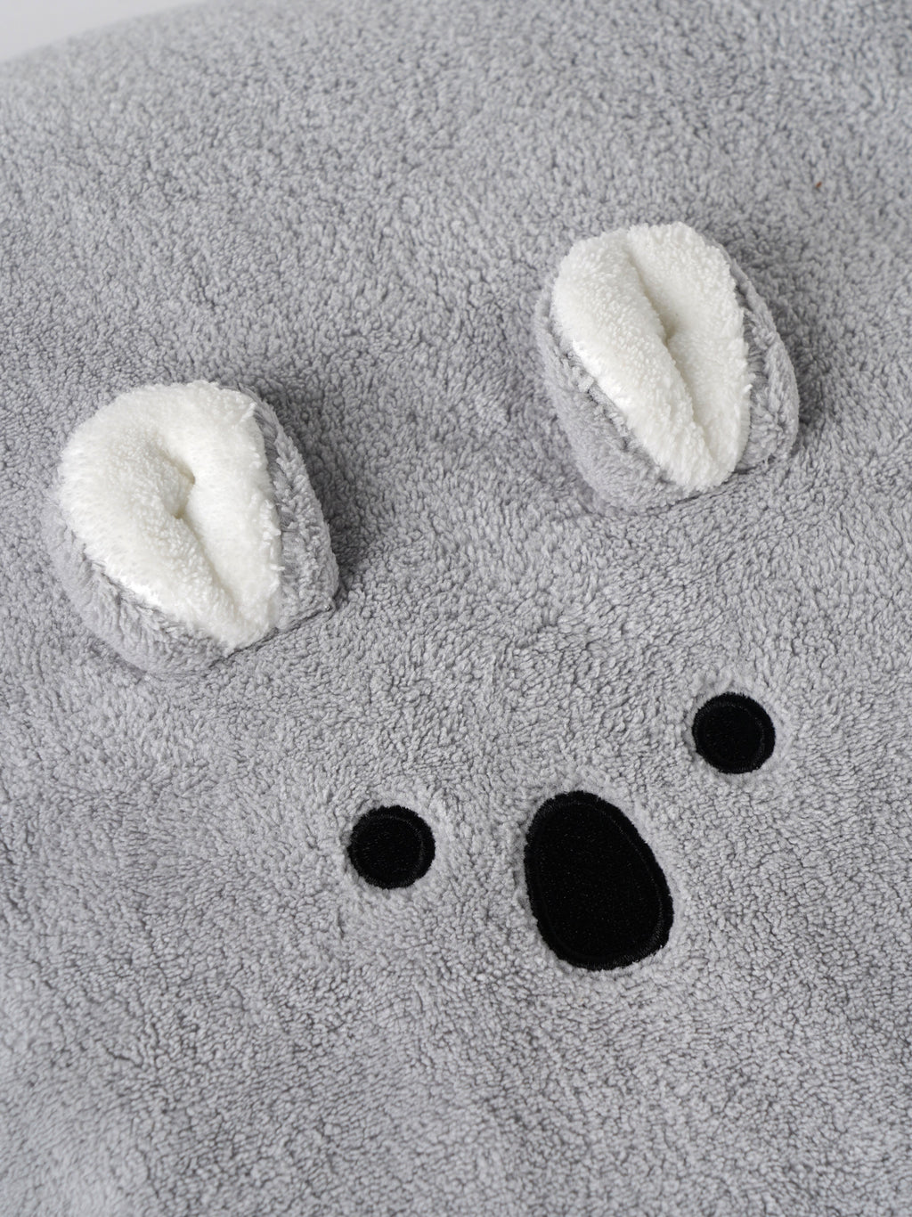 Popees Baby Ultra Soft Coral Plush Hooded Towel with 3D Animal Ears| Highly Absorbent Bath Wrap