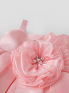 Popees Satin Sleeveless Party Wear Set (6-12 Months) for Baby Girls