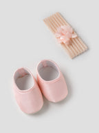 Popees Elegant Rosette Party Wear Dress Set (6-12 Months) for Baby Girls