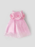 Popees Elegant Rosette Party Wear Dress Set (6-12 Months) for Baby Girls