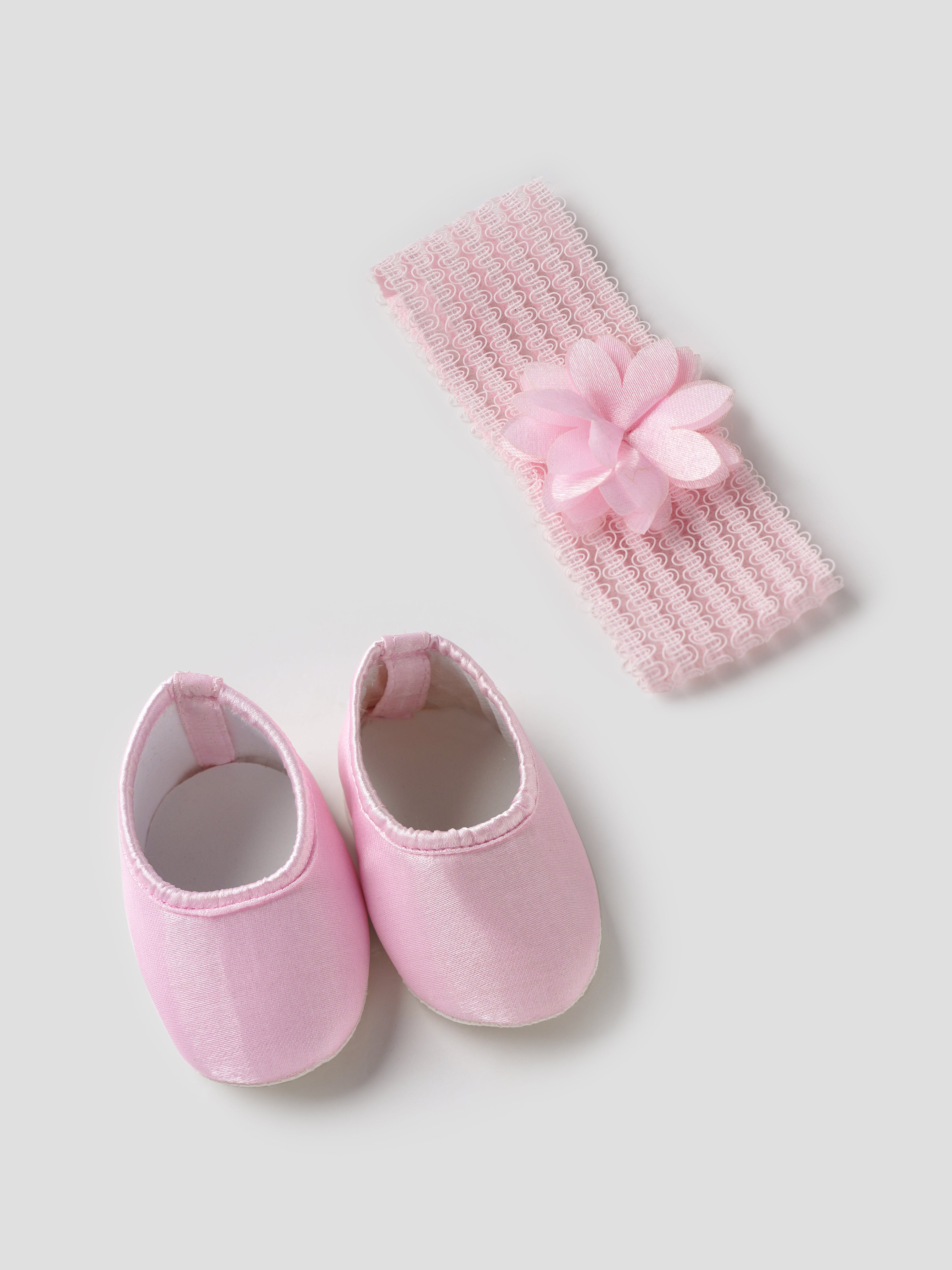 Popees Elegant Rosette Party Wear Dress Set (6-12 Months) for Baby Girls