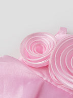 Popees Elegant Rosette Party Wear Dress Set (6-12 Months) for Baby Girls