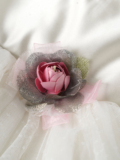 Popees Satin & Net Party Wear Dress (9M-4Y) for Baby Girls