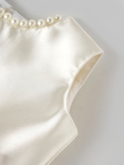 Popees Satin & Net Party Wear Dress (9M-4Y) for Baby Girls