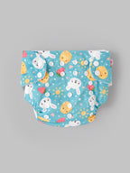 Popees Baby Reusable Cloth Diaper | Adjustable Snap Closure | Floral Print | Newborn (color may vary depending on availability)