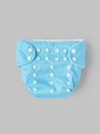 Popees Baby Reusable Cloth Diaper | Adjustable Snap Closure | Floral Print | Newborn (color may vary depending on availability)