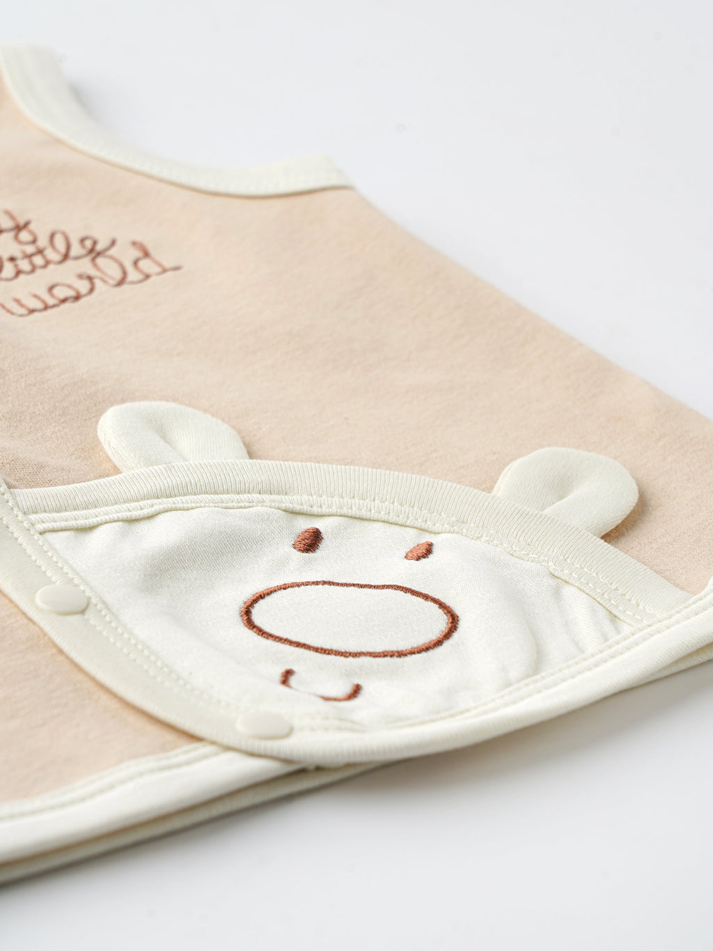 Popees Front Button Jhabla (0–3 Months) Skin-Friendly & Stylish Wear for Newborns