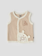 Popees Front Button Jhabla (0–3 Months) Skin-Friendly & Stylish Wear for Newborns