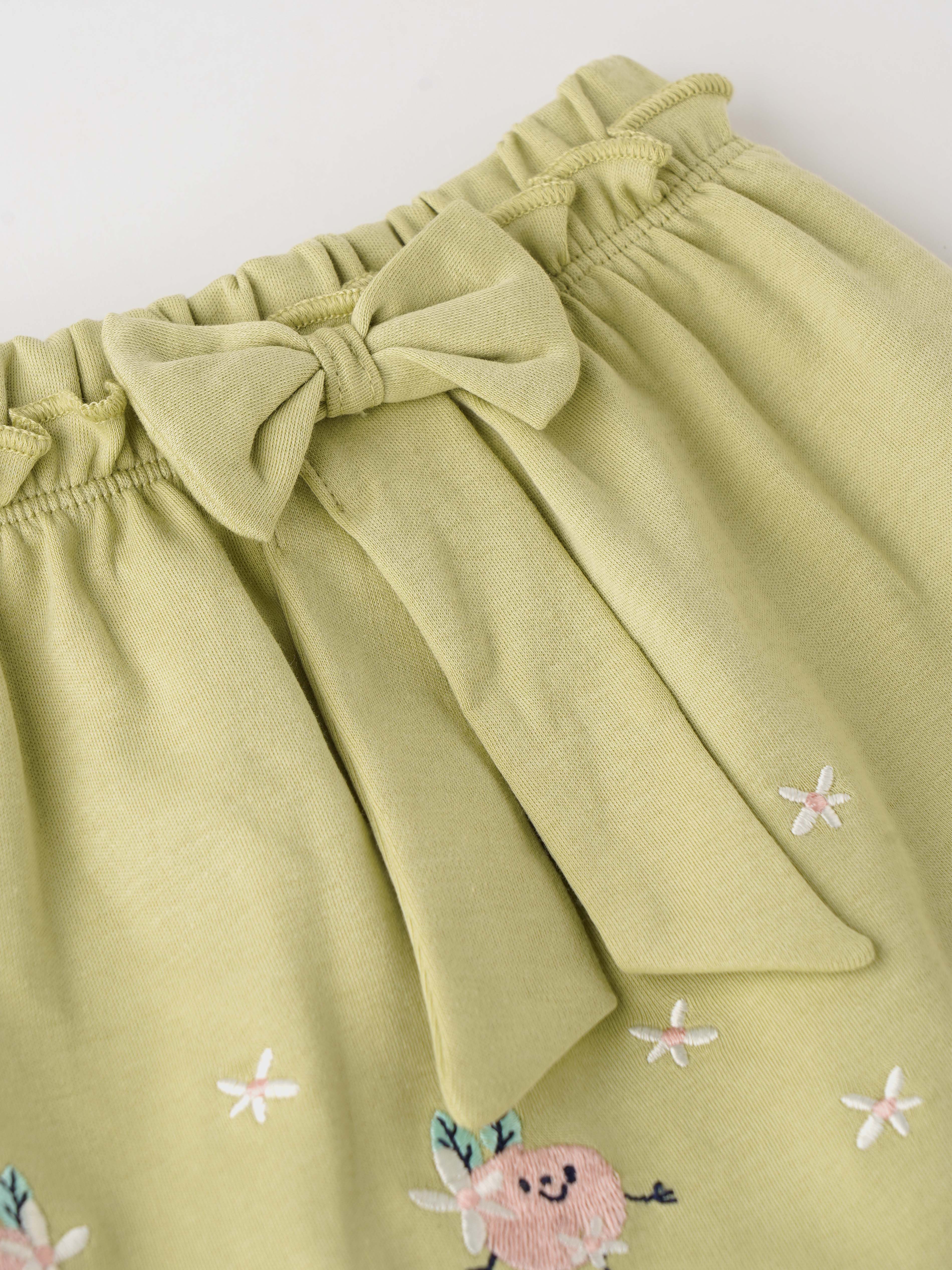Popees Stylish Embroidered Skirt (0-9 Months) for Newborn Girls