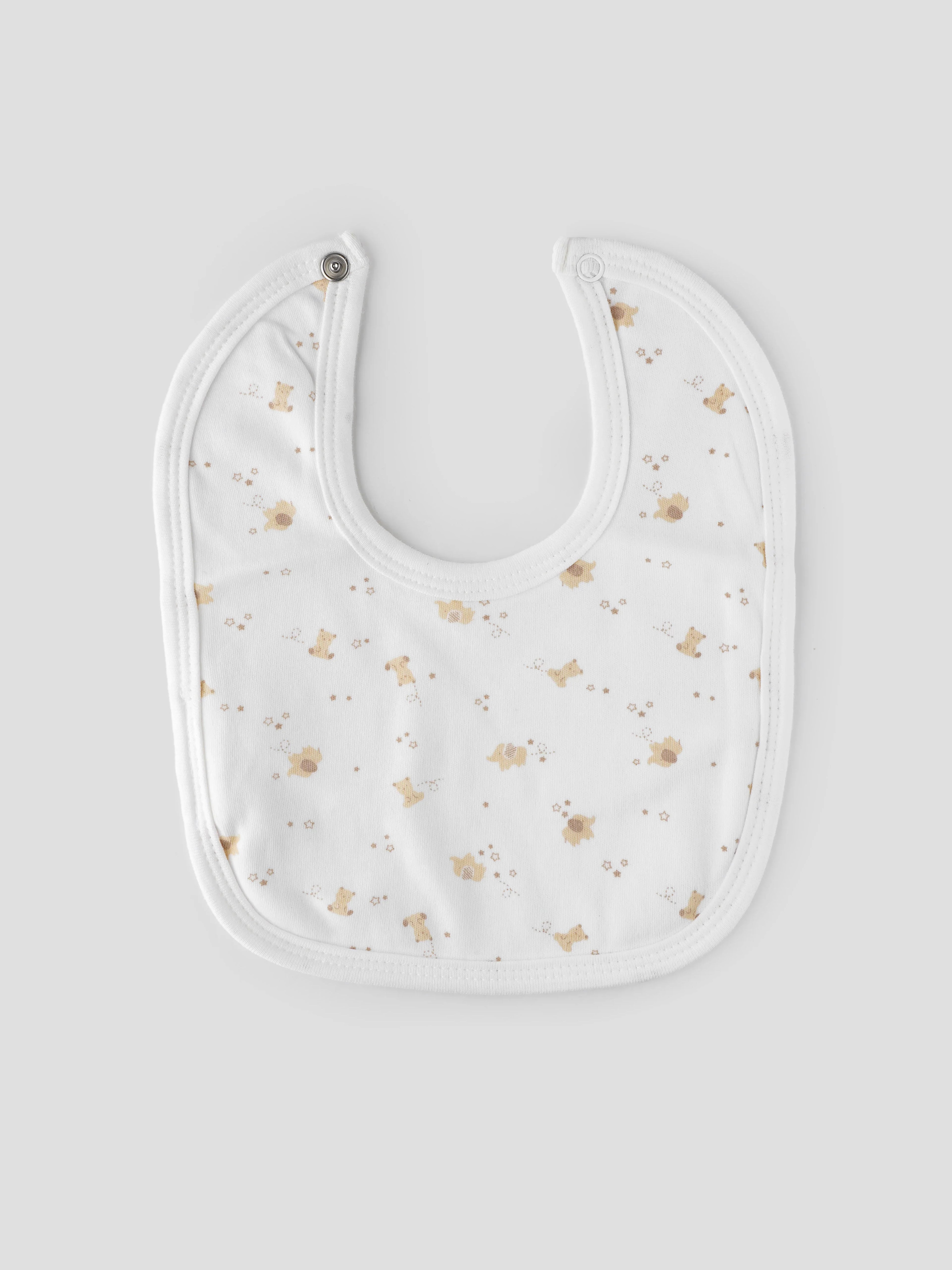 Popees Cozy Cotton knitted Bibs (color and design may vary depending on availability)