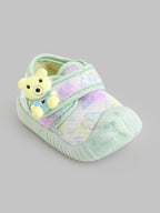 Popees Baby Unisex Soft & Stylish Velcro Strap Shoes with Comfortable Fit | Cute Teddy Bear Character Shoes for Boys & Girls