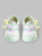 Popees Baby Unisex Soft & Stylish Velcro Strap Shoes with Comfortable Fit | Cute Teddy Bear Character Shoes for Boys & Girls
