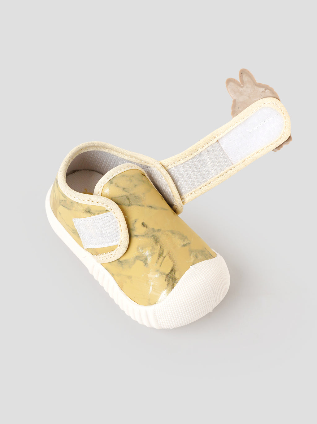 Popees Baby Unisex Soft & Stylish Velcro Strap Shoes with Comfortable Fit | Casual Baby Shoes for Boys & Girls | Golden