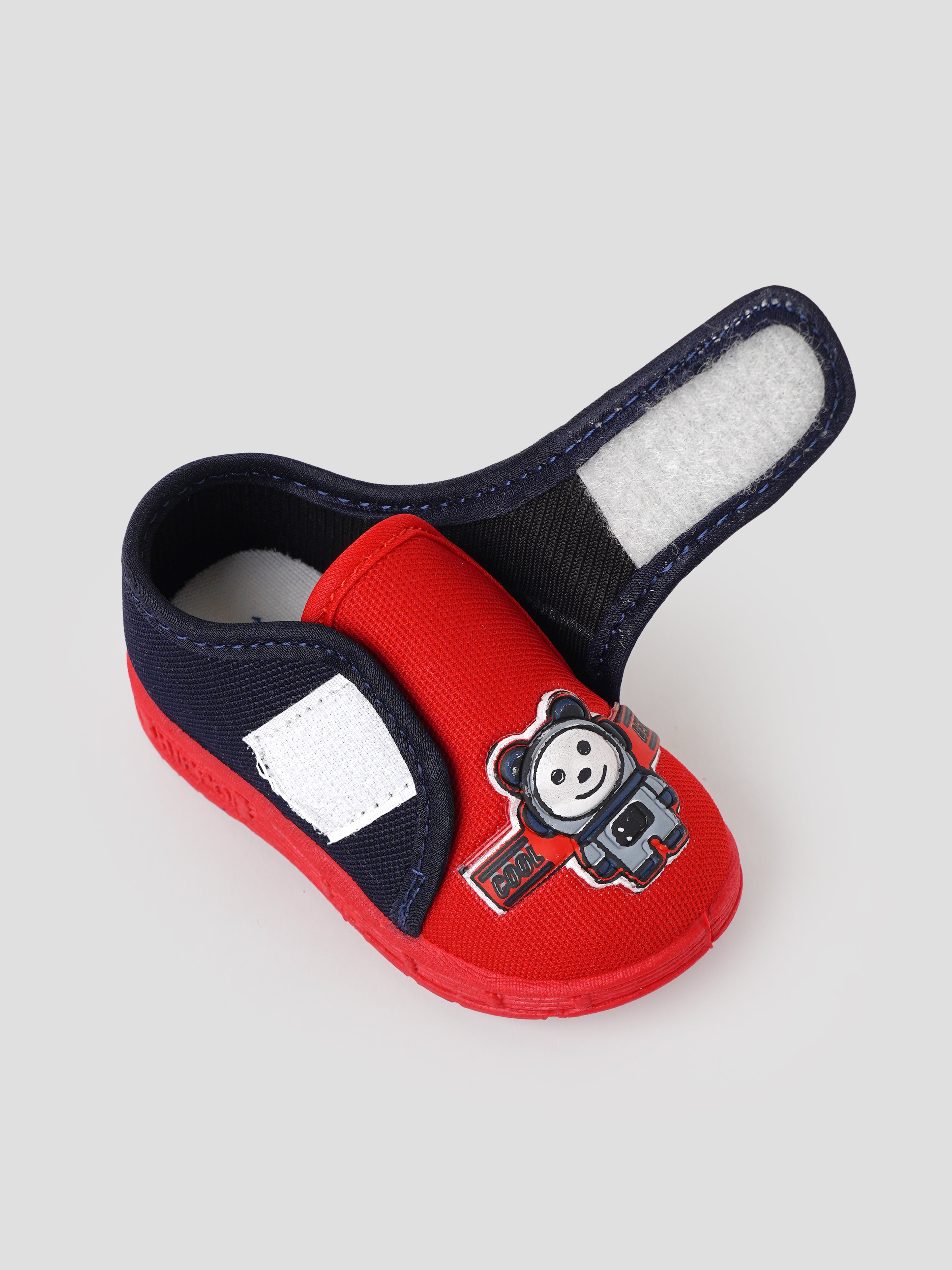 Popees Baby Unisex Soft & Stylish Casual Shoes with Comfortable Fit | Velcro Strap Shoes with Cute Astronaut Design for Baby Boys & Girls