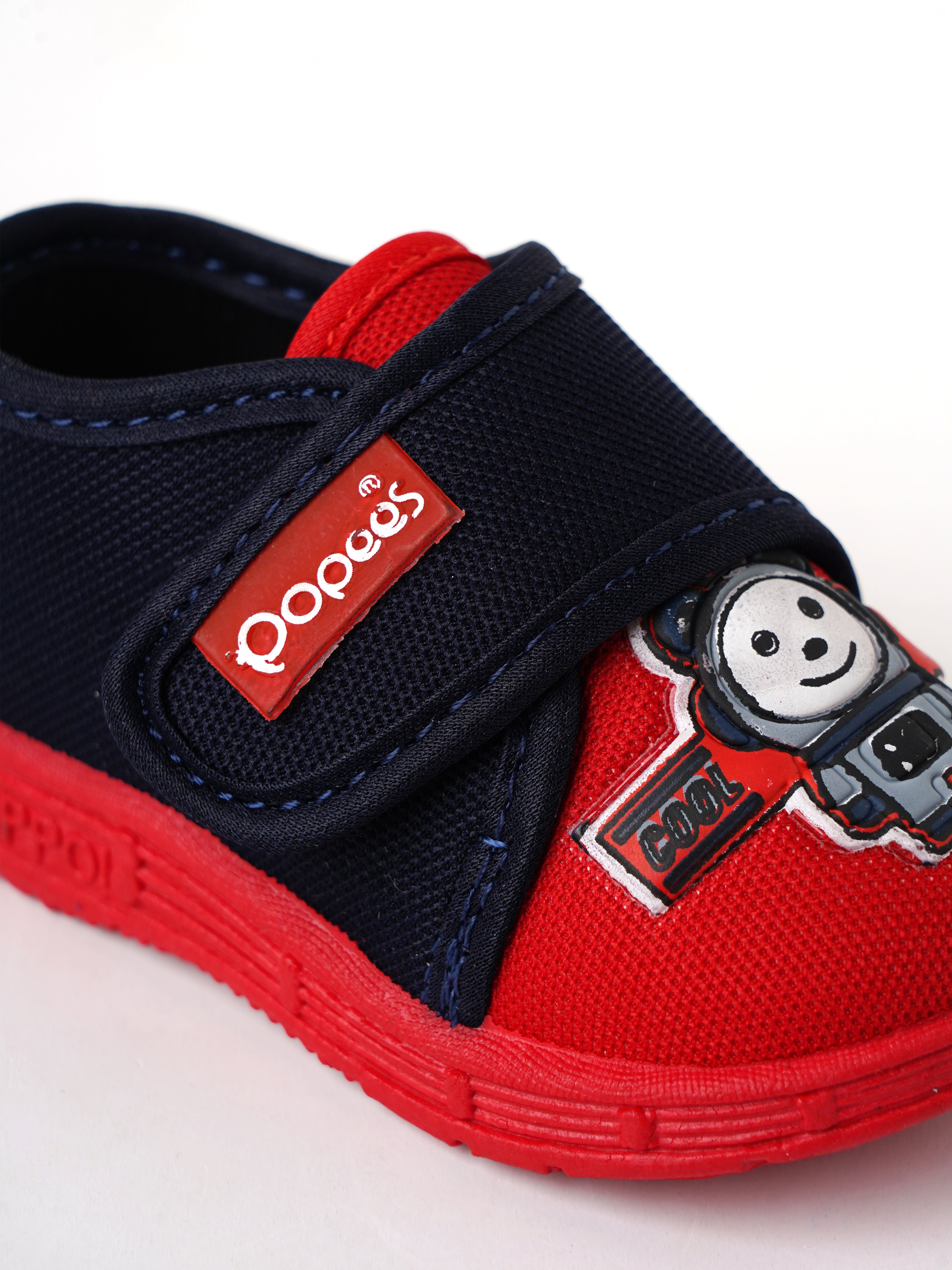 Popees Baby Unisex Soft & Stylish Casual Shoes with Comfortable Fit | Velcro Strap Shoes with Cute Astronaut Design for Baby Boys & Girls