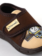 Popees Baby Unisex Soft & Stylish Velcro Strap Shoes with Comfortable Fit | Casual Baby Shoes for Boys & Girls | Brown