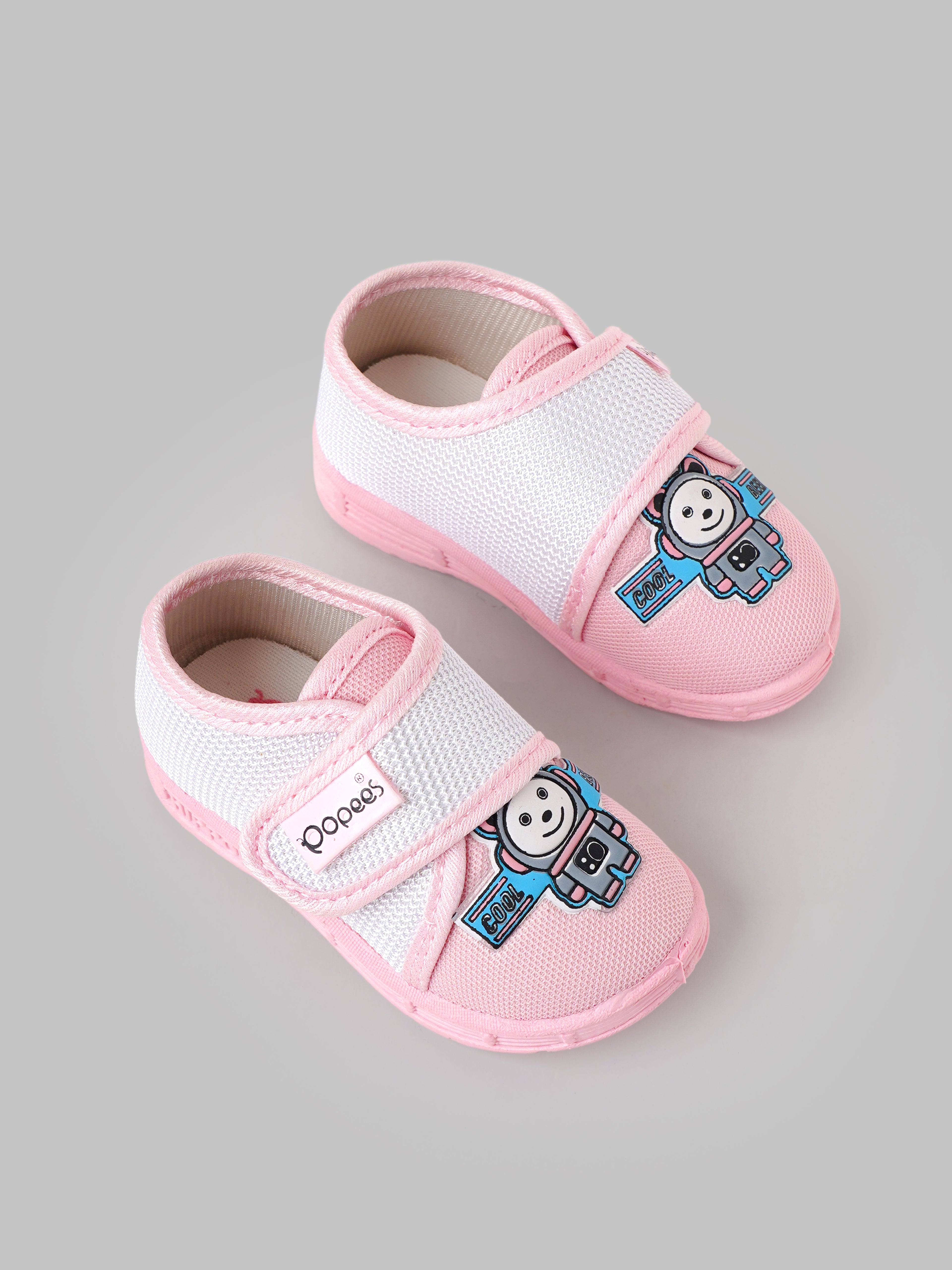Popees Baby Unisex Soft & Stylish Velcro Strap Shoes with Comfortable Fit | Casual Baby Shoes for Boys & Girls